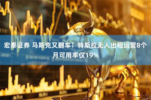 宏泰证券 马斯克又翻车！特斯拉无人出租运营8个月可用率仅19%
